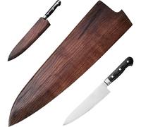 Hotainoys Gaine de couteau de Chef pour couteau 8 pouces/9 pouces, protection en bois texturé, manchon protection remplacement Portable décoratif naturel, Chef, couverture