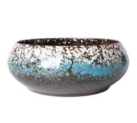 Hotainoys Jardinière de Bol de Lotus, Bol Lotus Rond en céramique 6 Pouces, Plantes esthétiques décoratives, récipient Plantes hydroponiques pour Jardin, Balcon, Bureau