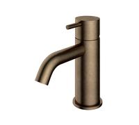 Hotbath Cobber mitigeur de lavabo bas avec bec courbé sans vidage laiton vieilli CB003CAB
