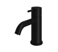 Hotbath Cobber mitigeur de lavabo bas avec bec courbé sans vidage noir mat CB003CBL