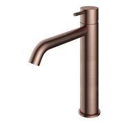 Hotbath Cobber mitigeur haut pour lavabo avec bec courbé sans vidage cuivre brossé PVD CB003HCBCP