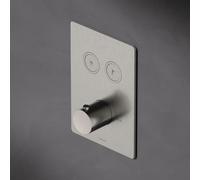 Hotbath Cobber partie visible pour robinet thermostatique encastré avec 2 boutons poussoirs nickel brossé PB009QEXTGN