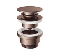 Hotbath Mate bonde clic-clac avec vis ronde cuivre brossé PVD P710BCP