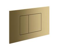 Hotbath &MORE Plaque de commande adaptée pour Geberit UP320/UP720/TECE Box 8 BBP PVD Laiton brossé PVD BAS320BBP