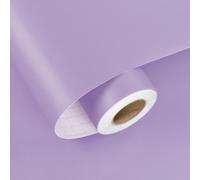 HotDecor Papier Peint Violet Pour Chambre Enfant Film Adhesif Pour Meuble Cuisine Revêtement Plan De Travail Adhésif Papier Vinyle Adhesif Violet Clair Autocollant Meuble Stickers Cuisine 40cm x 200cm