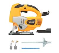 Hoteche Scie sauteuse 800 W - Profondeur de coupe de 80 mm - Laser - Inclinable de 0 à 45° - Emballage coloré