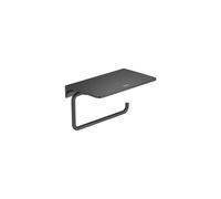 Hotel's round porte-papier rouleau avec couvercle titanium black brossé - ROCA A817581NM0