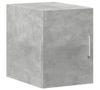 Hothingwell Armoire Murale Gris Béton 30x42,5x40 cm Bois d'Ingénierie | Armoire suspendue, porte réversible gauche ou droite, fixation murale, bois d'ingénierie résistant à l'humidité, salon