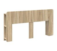 Hothingwell Cabinet Tete De Lit Chene Sonoma Bois Ingenierie | Fixation Murale Incluse, Nettoyage Chiffon Humide, Rangement Integre, Usage Polyvalent