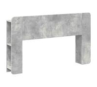 Hothingwell Cabinet Tete de Lit Gris Beton Bois Ingenierie | Rangement integre, Fixation murale incluse, Nettoyage facile, Usage polyvalent comme meuble