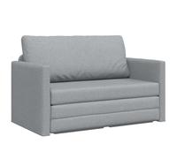 Hothingwell Canape-Lit 110cm Gris Clair Tissu Convertible | Cadre metal contreplaque robuste, coussins amovibles lavables, mecanisme simple, ideal petit espace