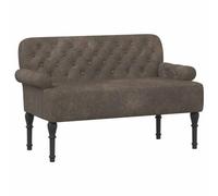 Hothingwell Canapé Love Seat Gris Foncé avec Capitonnage Boutons | Cadre en bois d'ingénierie, pieds en caoutchouc massif, coussins amovibles, suède synthétique respirant