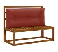 Hothingwell Coussin de Dossier de Palette 100% Polyester Rouge | Housse déhoussable,remplissage mousse,tissu résistant UV,usage intérieur extérieur,lavable machine 30°C