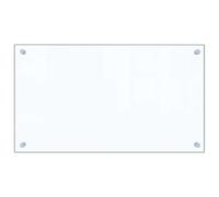 Hothingwell Dosseret de Cuisine Transparent 70x40 cm Verre Trempé | Épaisseur 6 mm, verre de sécurité, matériel de montage inclus, installation rapide, surface lisse