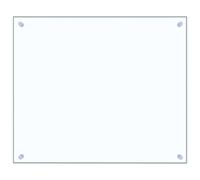 Hothingwell Dosseret de Cuisine Transparent 70x60 cm Verre Trempé | Épaisseur 6 mm, matériel de montage inclus, installation DIY, derrière plaques et éviers, surface lisse