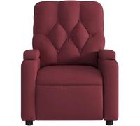 Hothingwell Fauteuil Inclinable Releveur Massant Similicuir Marron | Levage Electrique, Inclinaison 135 Degres, 6 Points Massage, Poche Laterale, Capacite 110 kg