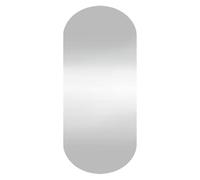Hothingwell Miroir Mural 35x80 cm Verre Ovale avec Clips | Design classique,face en verre,image claire,clips de montage mural,chambre à coucher,armoire,couloir,salon,salle de bain
