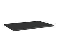 Hothingwell Panneaux Bibliothèque 8 Pcs Noir Brillant 60x40x1,5cm Aggloméré | Panneau de rangement, remplacement pour étagère, nettoyage facile avec chiffon humide, nécessite supports non inclus