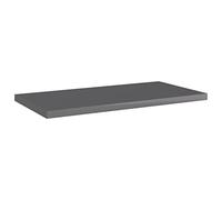 Hothingwell Panneaux Bibliothèque 8pcs Gris Brillant 40x20x1,5cm Aggloméré | Rangement supplémentaire, remplacement étagère, nettoyage humide facile, nécessite supports non inclus