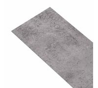 Hothingwell Planches de Sol PVC Autocollantes Ciment Marron 30,5 x 61 cm | Lames vinyle auto-adhésives,imitation bois,style moderne minimaliste,pose rapide,salon,chambre,entretien facile