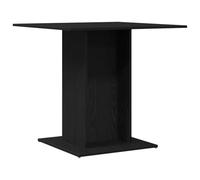 Hothingwell Table à Manger Bois d'Ingénierie 80x80x75 cm Noir | Surface lisse facile à nettoyer, Plateau robuste pour repas et décoration, Style minimaliste pour salle à manger