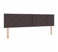 Hothingwell Tête de lit 180 cm Marron foncé en Tissu | Tissu ultra doux,bois d'ingénierie,pin massif,options ajustables,design minimaliste,chambre cosy