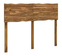 Hothingwell Tête de Lit en Bois Brut Rostock Naturel 150 cm | Bois d'acacia massif,double bordure naturelle,dossier plein,usage intérieur,essuyage au chiffon sec,assemblage au tournevis