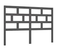 Hothingwell Tête de lit Gris 156x4x100 cm en Bois Massif de pin | Panneau de lit, bois de pin massif, grain droit, nœuds rustiques, surface traitable, finition huile cire laque, cadre