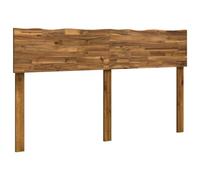 Hothingwell Tête de lit Rostock en Bois d'acacia Massif Naturel 120 cm | Bord naturel unique,grain de bois,dossier plein,soutien dorsal,style moderne,assemblage facile,tournevis standard,chiffon sec