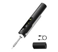 HOTO SNAPBLOQ I-A06, fer à souder sans fil C245-KU | Fer à souder électronique de précision, USB-C, 140 W filaire/60 W sans fil, 100-450 °C, chauffe en 3 s, écran LCD