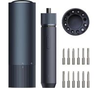 HOTO Visseuse sans Fil 3,6V, Tournevis Electrique 4N.m, 12 Embouts en Acier S2, Conception Tout-en-un, Charge Type C, Lumière LED sans Ombre, 3 Réglages du Couple, Batterie 1500 mAh