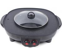 Hotpot avec grill - Gril de table électrique & marmite - 2 en 1 - Double contrôle de température - Zones séparées - Pour la maison & le restaurant