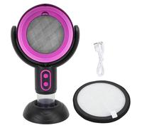 Hotte aspirante de bureau, 2 vitesses, ventilateur d'extraction d'air portable à ions négatifs alimenté par USB pour appartement, 5 V, 8 W, noir et violet