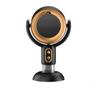 Hotte de bureau compacte à ions négatifs purificateur d'air à double vitesse pour cuisine (charge noir/doré)