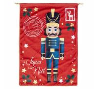 Hotte de Noël Casse Noisette 70cm Rouge
