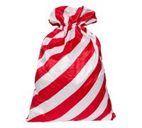 Hotte de Noël Sucre d'Orge 70cm Rouge