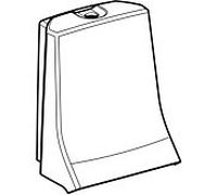 Hotte de réservoir Geberit pergamon 250061EP1 pour Geberit AquaClean 8000plus