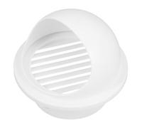 Hotte de Ventilation Ronde en Pvc Blanc pour Sortie Murale Extérieure | Couvercle D’évent pour Projets et Façade, Installation Simple, Échange D’air et Performance Fiable
