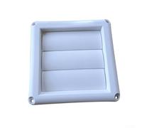 Hotte extérieure en polypropylène pour applications murales avec structure à 3 volets pour atténuer l'entrée des oiseaux et des insectes dans les conduits de 100 mm ou 15,2 cm