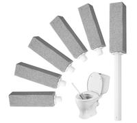 HOTUT Pierre Ponce pour Toilettes, 7 Pièces Brosse de Nettoyage pour Pierre Ponce, Pierre Ponce WC, Pierre Ponce pour Nettoyer avec Poignée, Brosses pour Piscine, Toilette, Bain, Cuisine, Grill