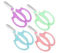 HOTUT Solid Ciseaux à Elaguer, 4PCS Jeu de Sécateur de Jardin Professionnel, Epinette Longue Portée, Sécateurs de Récolte de Fruits, Outil d'Agriculture et de Jardinage, pour Branche, Fleur et Fruits