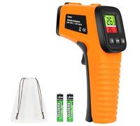 HOTUT Thermomètre Infrarouge, Thermometre Laser Numérique Sans Contact, -58°F~1022°F (-50°C~550°C) Pistolet Température Laser, Emissivité Réglable, Thermomètre pour Cuisine/Frigo/BBQ/Industrie