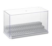 HOTUT Vitrine en Acrylique pour Mini Figurines, boîte de présentation de Blocs de Construction avec 3 Niveaux, vitrine Protection Anti-poussière pour modèles, Figurines d'action, Collection