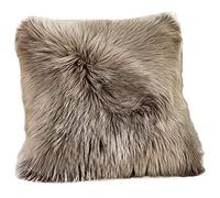 HotYou Housse Coussin de Canapé Fausse Fourrure Deluxe Decoration canapé Maison Chambre Lit Super Doux Peluche Taie d'oreiller,Gris,40 * 40CM