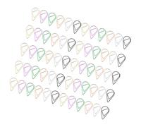 HOUDERCO 100 Trombones Mini Goutte D'eau en Métal pour Documents et Enveloppes, Agrafes Résistantes Flexion Forte Prise, pour Marque-pages et Usage Scolaire Couleur Couleur Aléatoire