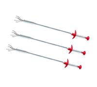 HOUDERCO 3 Pièces Flexible Déboucheur Canalisation en Fil de Fer Rouge, Extracteur de Nettoyage de Canalisations Ressort Pliable pour Évier, pour Restaurant et Salle de Couleur Aléatoire