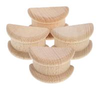 HOUDERCO 4 Pièces Applique Décorative en Bois Appliques de Meubles Lot Khaki Décoration de Meubles en Bois Facile à Installer et Cheminée Style Moderne Artistique