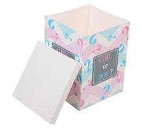 HOUDERCO Boîte Annonce Bébé en Papier pour Fête Shower, Décoration Festive Pouvant être Remplie de Ballons, pour Annoncer Garçon ou Fille