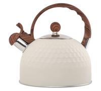 HOUDERCO Bouilloire Sifflante en Acier Inoxydable 2,5l Résistance Thermique Élevée et Poignée en Nylon pour Maison et Hôtel