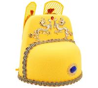 HOUDERCO Chapeau Traditionnel Chinois en Plastique Décoration Élaborée, Accessoire Polyvalent pour Cosplay et Opéra Chinois, Design Classique et Élégant